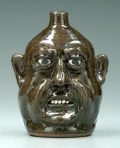 Dated Lanier Meaders face jug,