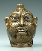 Dated Lanier Meaders face jug