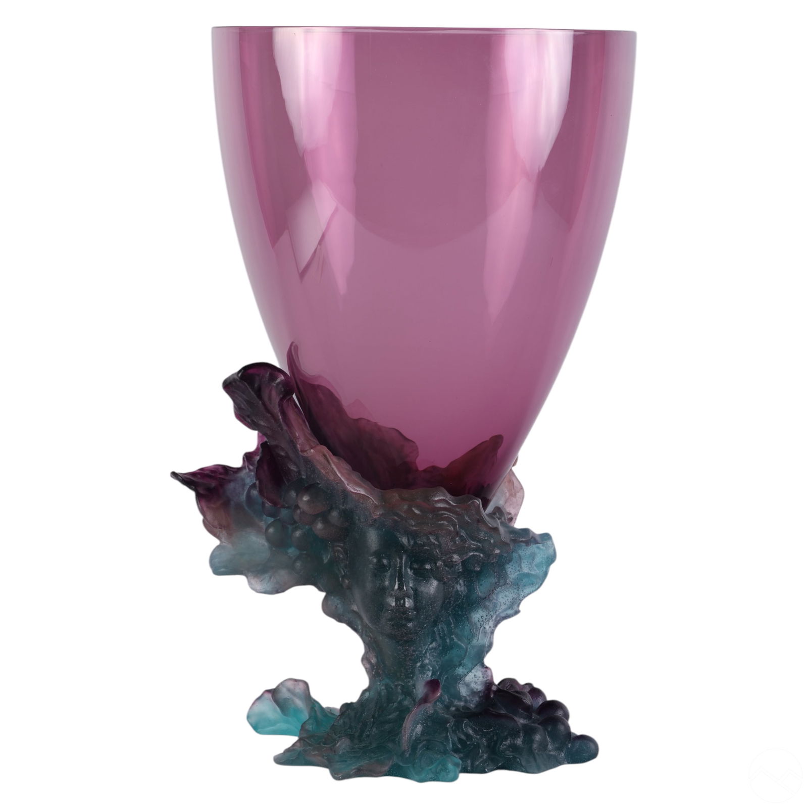 DAUM AMETHYST PATE DE VERRE BACCHUS