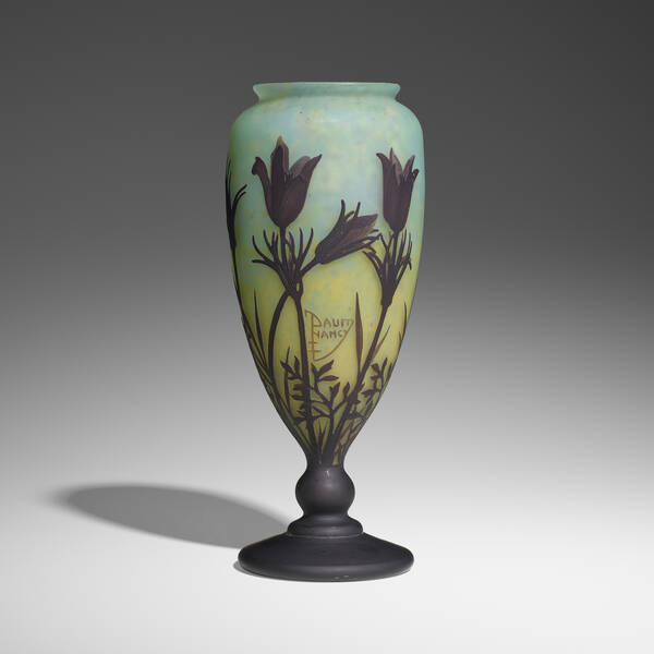 Daum. Anémones pulsatilles vase. c.