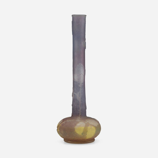 Daum. Bud vase with roses and