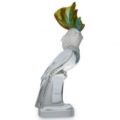 DAUM CRYSTAL COCKATOO SCULPTUR