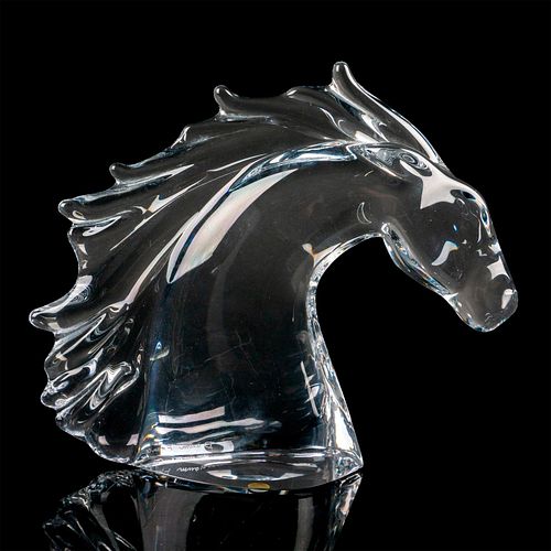 DAUM CRYSTAL FIGURINE, HORSE