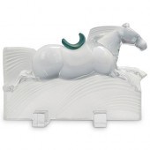 DAUM CRYSTAL "MING RACE" HORSE