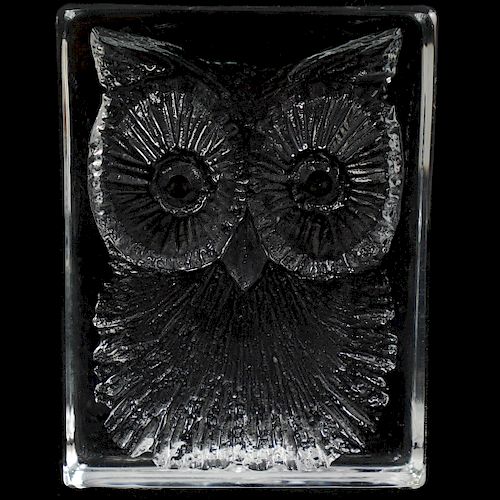 DAUM CRYSTAL OWLDESCRIPTION: Daum