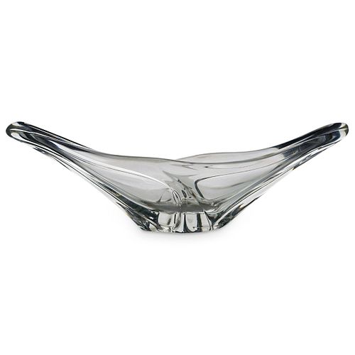 DAUM CRYSTAL SCULPTURAL OBLONG