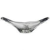DAUM CRYSTAL SCULPTURAL OBLONG
