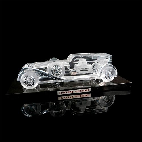 DAUM CRYSTAL SCULPTURE + BASE,