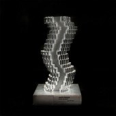 DAUM CRYSTAL SCULPTURE, ONDES