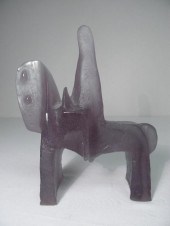 Daum crystal sculpture titled