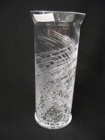 Daum Crystal Vase aquatic style