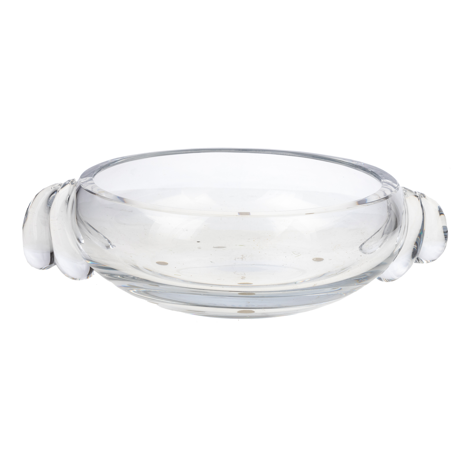 DAUM FRANCE CLEAR GLASS BOWL Having