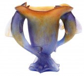 DAUM FRANCE PATE DE VERRE FISH