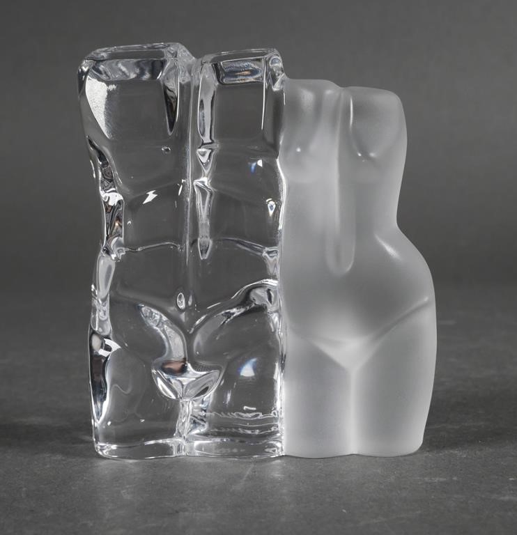 DAUM FRENCH ART GLASS TORSO