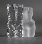 DAUM FRENCH ART GLASS TORSO SC