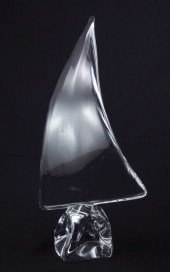 DAUM FRENCH CRYSTAL SAILBOAT S