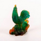 DAUM FROSTED CRYSTAL ROOSTER,