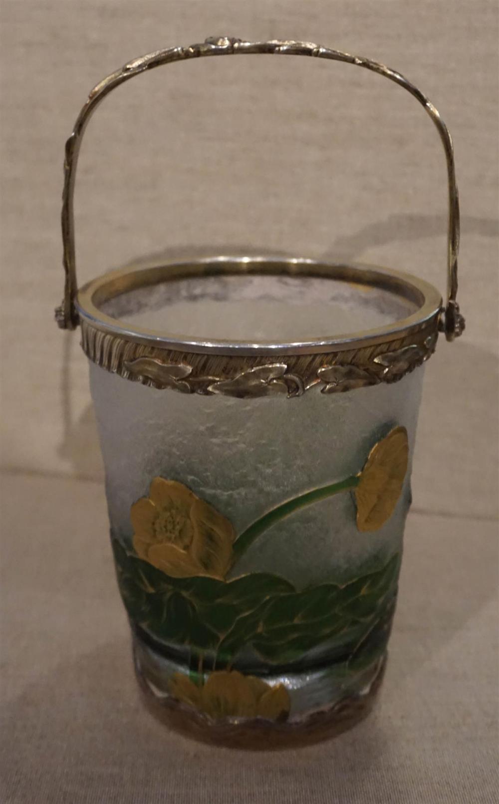 DAUM GILT AND COLORED GLASS ICE