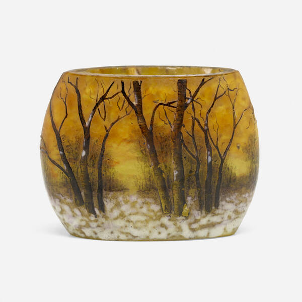 Daum. Miniature Paysage d'hiver