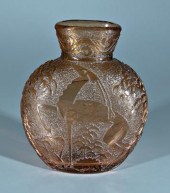 Daum Nancy acid cut back vase,