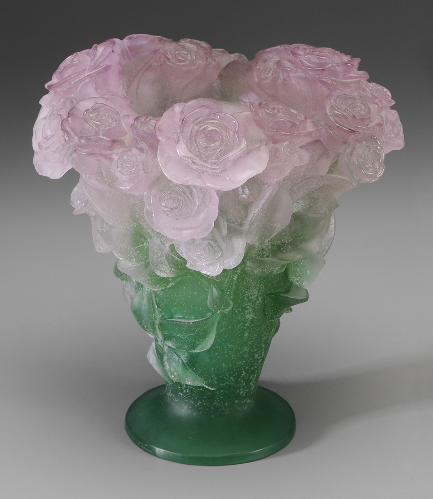 Daum Nancy Art Glass Vase French,