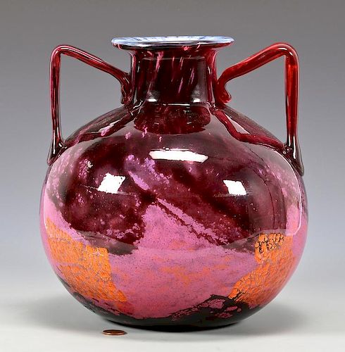 DAUM NANCY ART GLASS VASEDaum Nancy