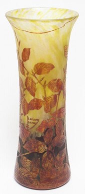 DAUM NANCY CAMEO ART GLASS "AU