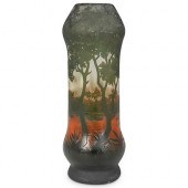 DAUM NANCY CAMEO GLASS VASEDES