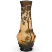 DAUM NANCY CAMEO GLASS VASEDES