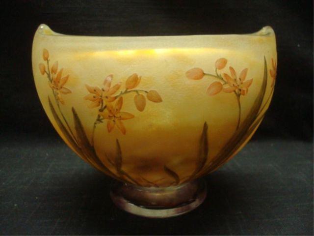DAUM NANCY. Etched Art Glass.
