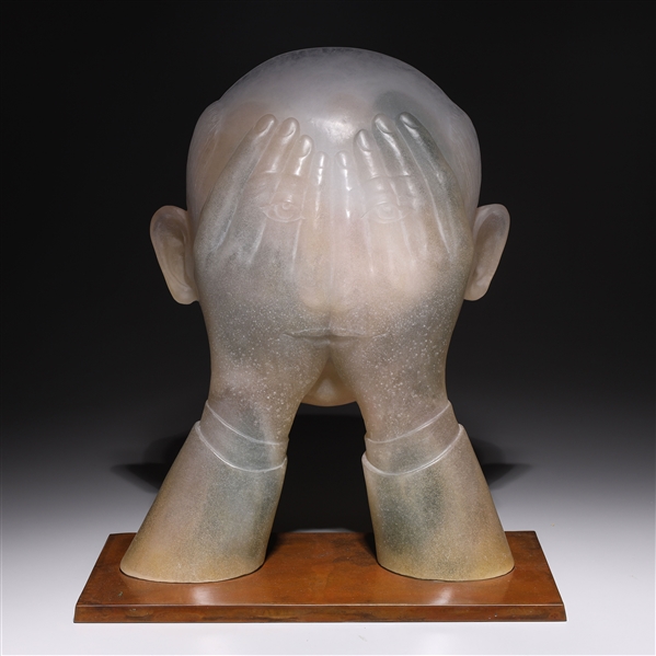 Daum Nancy glass sculpture by