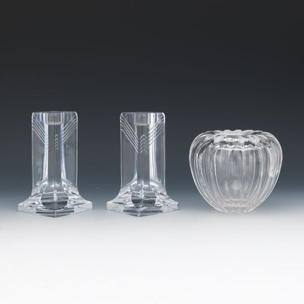 DAUM NANCY PAIR OF CRYSTAL