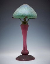 DAUM NANCY SATIN GLASS LAMP WI