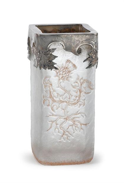 Daum Nancy silver mounted cameo