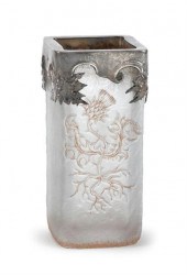 Daum Nancy silver mounted came