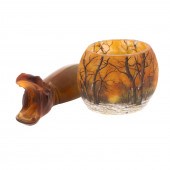 DAUM NANCY VASE & DAUM FRANCE