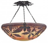 DAUM NANCY VINE CAMEO GLASS PL