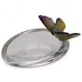 DAUM "PAPILLON" CRYSTAL BOWLDE