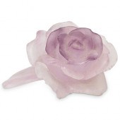 DAUM PATE DE VERRE CRYSTAL ROS