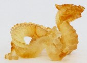 DAUM PATE DE VERRE DRAGON FIGU