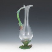 DAUM PATE DE VERRE EWER 14 ½"