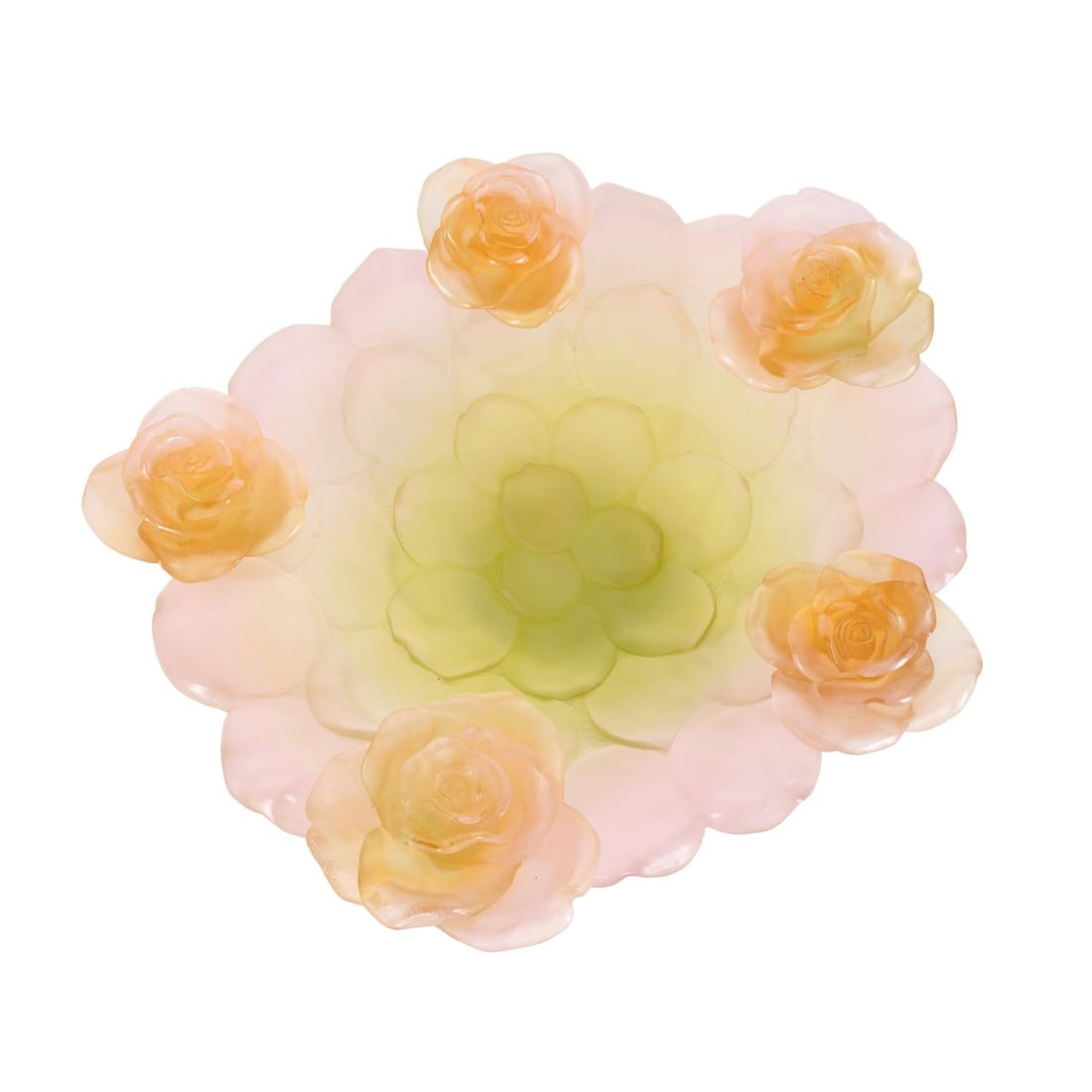 DAUM PATE DE VERRE FLORAL