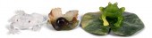 DAUM PATE-DE-VERRE FROG PAPERW