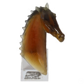 DAUM PATE DE VERRE GLASS HORSE