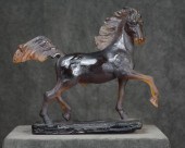 DAUM PATE-DE-VERRE GLASS "CHEV