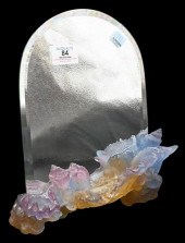 DAUM "PATE-DE-VERRE" GLASS TAB