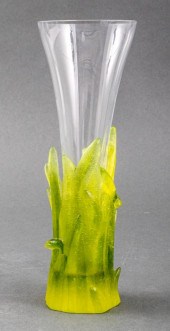 DAUM PATE DE VERRE GREEN GLASS