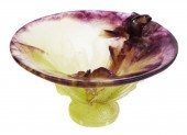 DAUM PATE-DE-VERRE IRIS BOWLDa