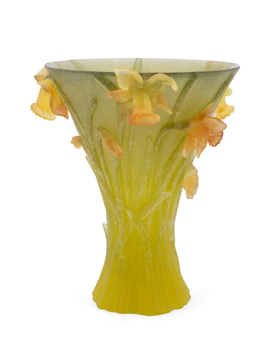 DAUM PATE-DE-VERRE JONQUILLES