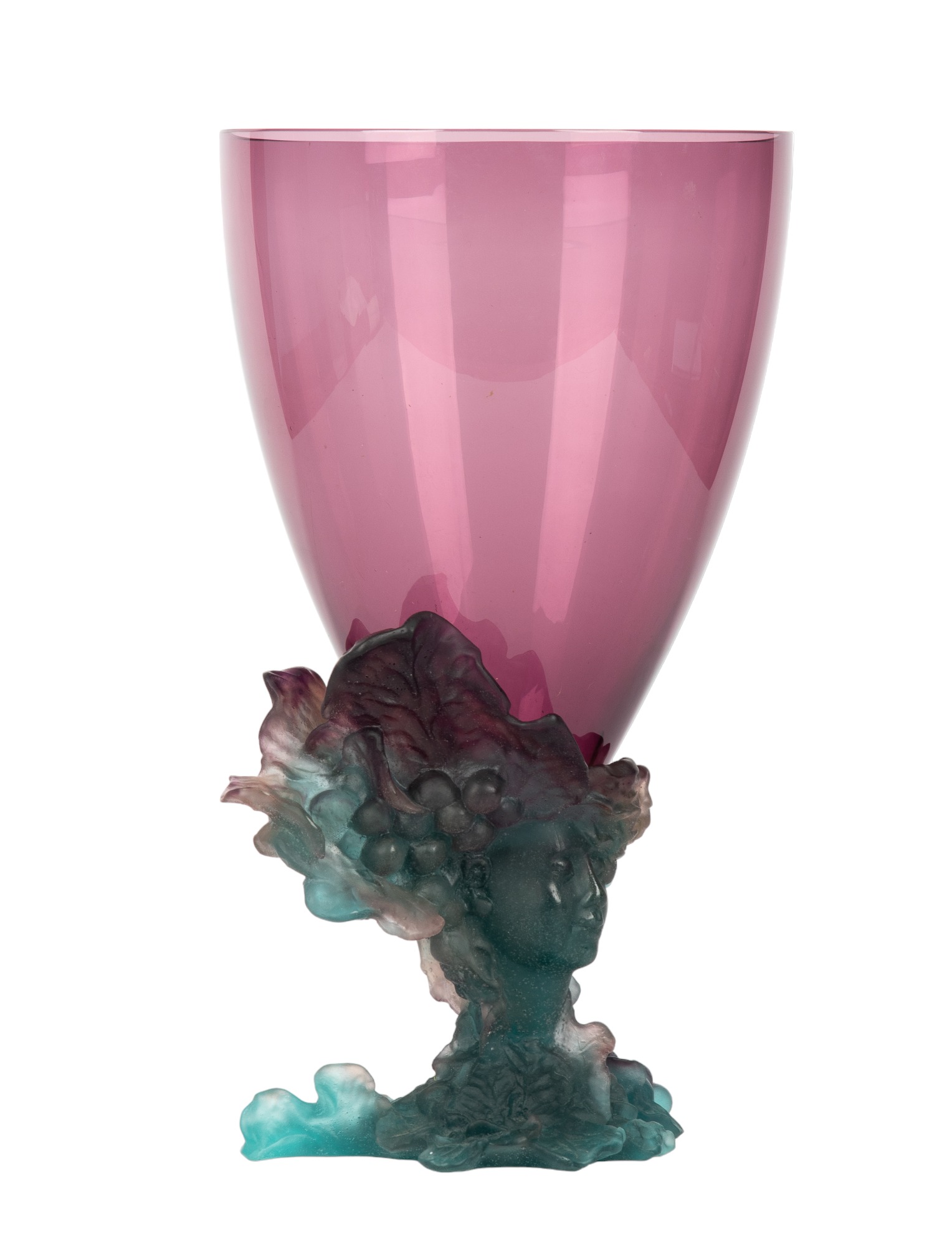 Daum Pate de Verre large amethyst